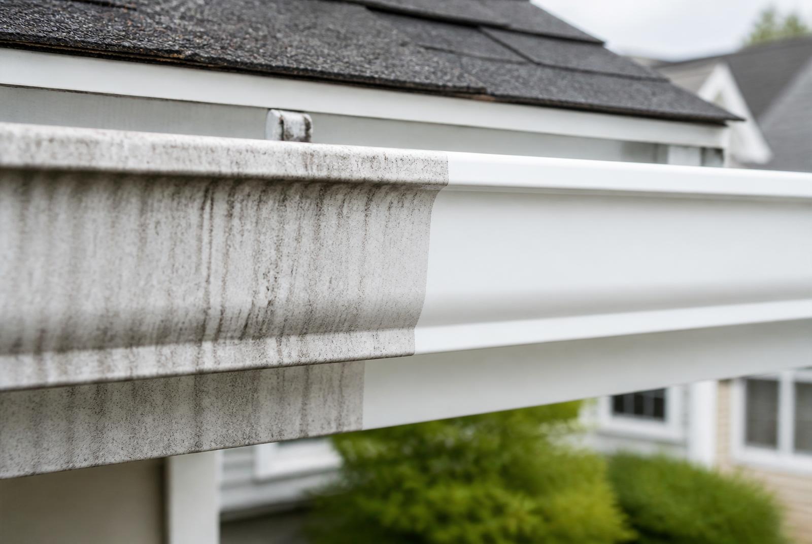 Exterior Gutter Brightening